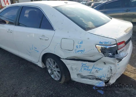 2012 Toyota Camry Xle из США, поврежденный, VIN 4T4BF1FK5CR219914